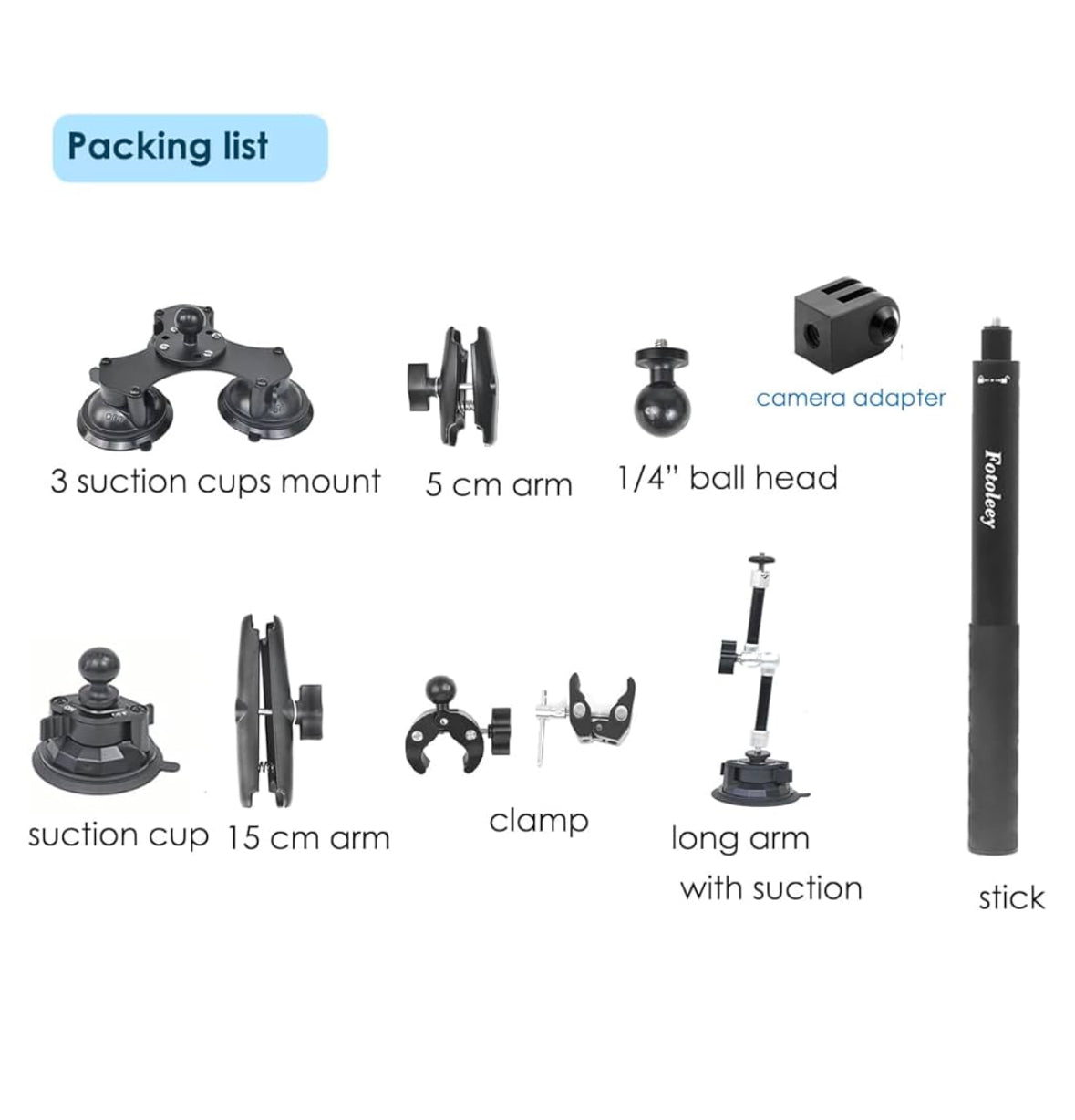 360 & GoPro Racing Camera Mount