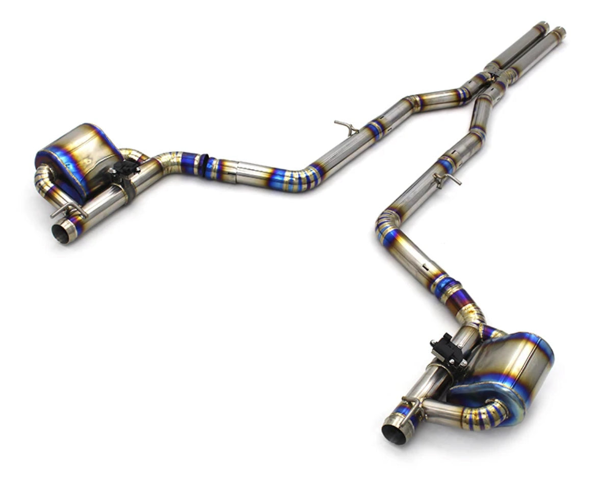 Titanium Valved Exhaust | 2016-23 Dodge Charger HELLCAT